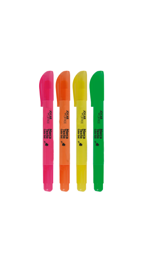 CANETA MARCA TEXTO GEL AMARELO LEO&LEO