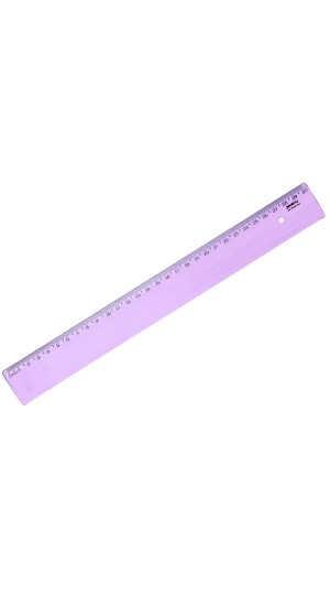 RÉGUA PLÁSTICA 30 CM LILAS WALEU