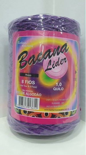 BARBANTE LIDER ROXO 8 FIOS 1,0KG.