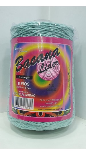 BARBANTE LIDER VERDE ÁGUA 8 FIOS 1,0KG.