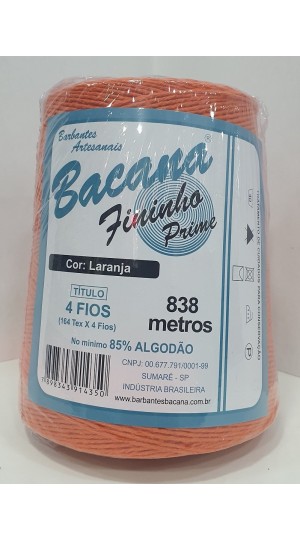 BARBANTE FININHO LARANJA 4 FIOS 600G.