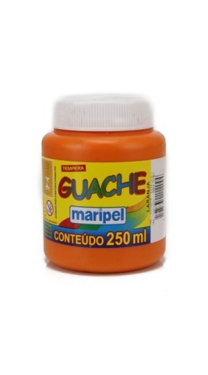 TINTA GUACHE LARANJA 250ML MARIPEL