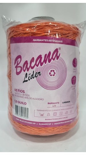 BARBANTE LIDER LARANJA 8 FIOS 1,0KG.