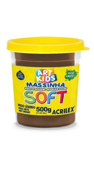 MASSA DE MODELAR SOFT 500G. 814 CHOCOLATE