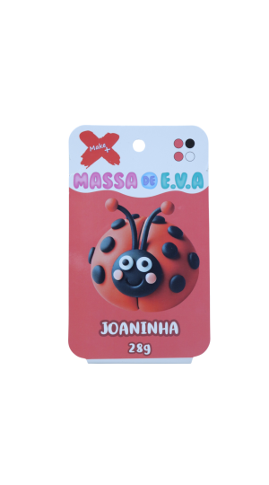 MASSA DE EVA BLISTER POTE C/4 CORES 28GR. JOANINHA MAKE MAIS