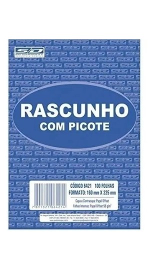 BLOCO RASCUNHO 160X223 BRANCO